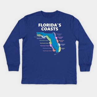 Florida's Coasts Kids Long Sleeve T-Shirt